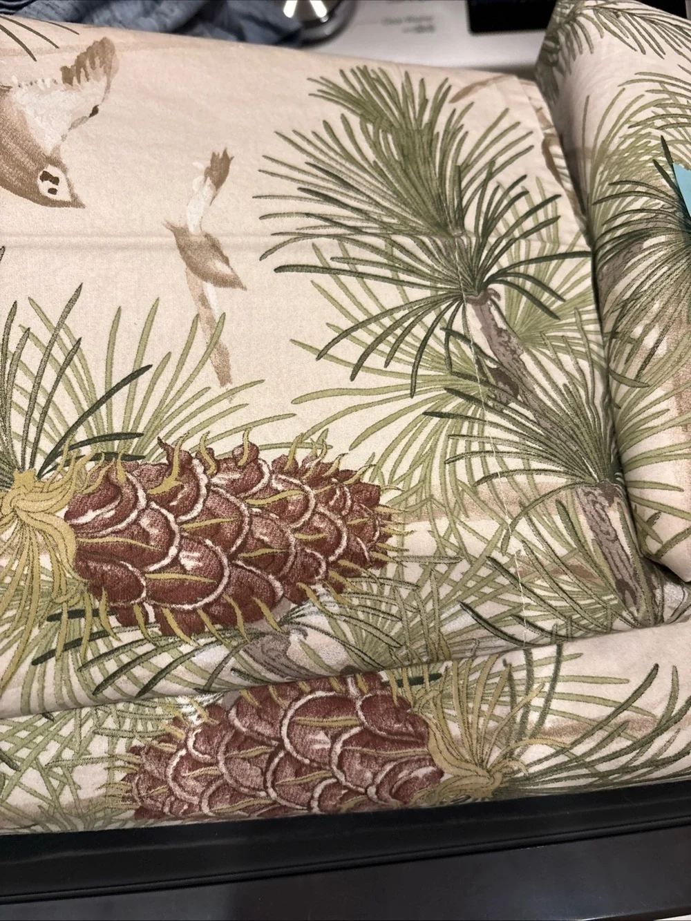 Pottery Barn Snow Pine Bird  Duvet Cover, Shams and Shower Curtain